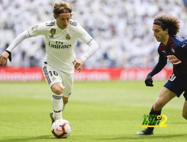 ريال مدريد ينهي الشوط الاول متأخرا أمام ايبار