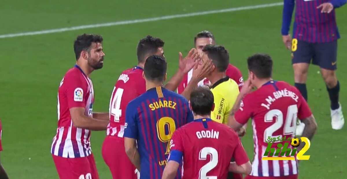 الحكم يطرد كوستا وأتلتيكو يلعب منقوصا !