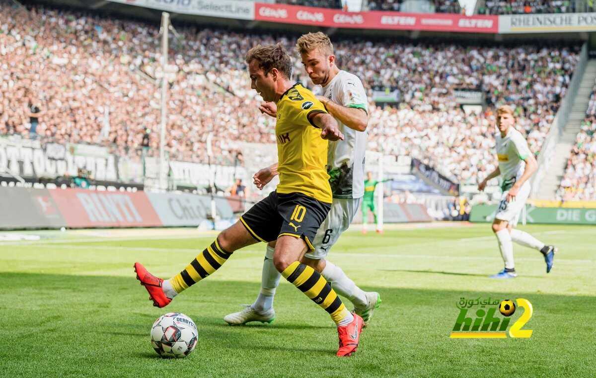 دورتموند يتقدم على مونشنجلادباخ بهدف في الشوط الأول