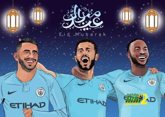 مانشستر سيتي يهنيء مشجعيه بحلول عيد الفطر المبارك