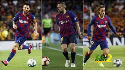 ثلاثي برشلونة لآول مرة هذا الموسم