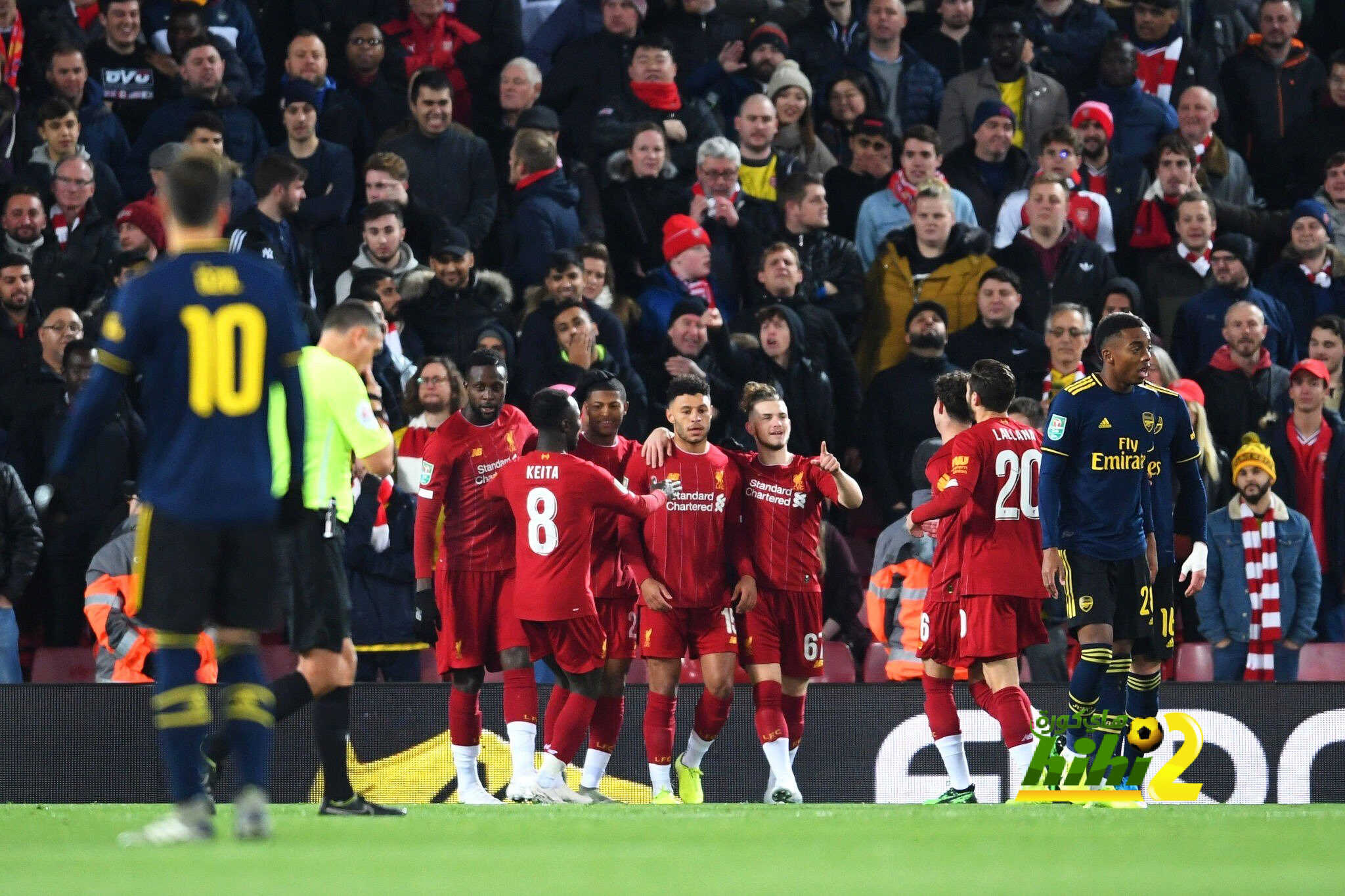 ليفربول يقصي ارسنال من كأس الرابطة في مباراة رائعة