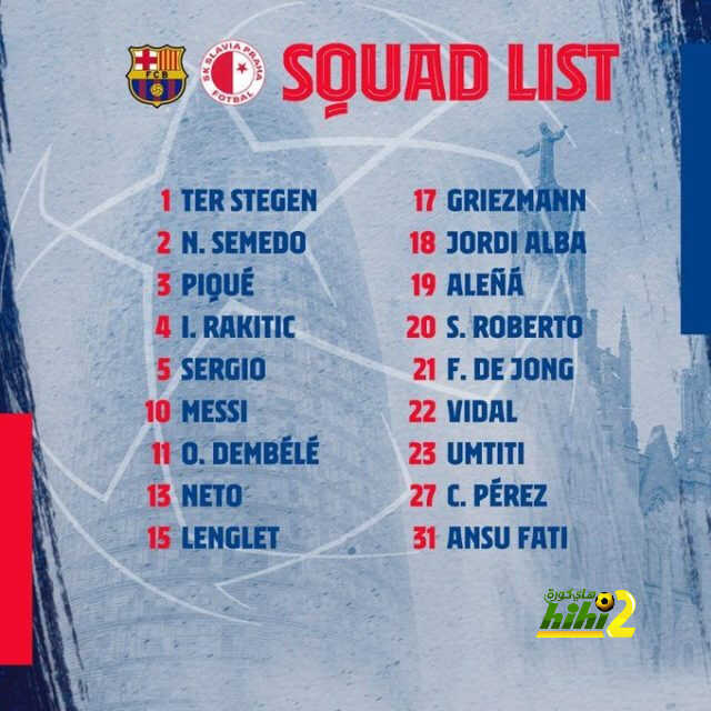 قائمة برشلونة لمواجهة دوري الابطال