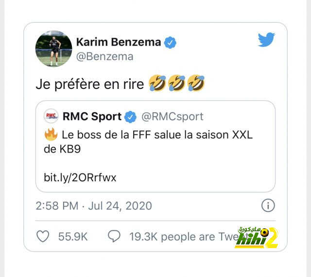 بنزيما يسخر من رئيس الإتحاد الفرنسي بعد الثناء عليه .