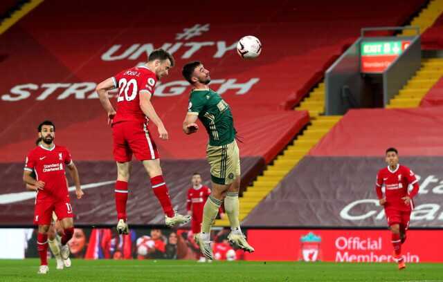 فيديو: ليفربول يتقاسم الصدارة مع إيفرتون مؤقتًا بفوزه على شيفيلد..