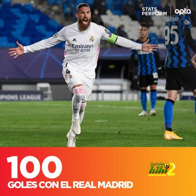 راموس يبلغ هدفه رقم 100 مع ريال مدريد