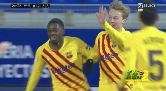 فيديو: دي يونج يقبل هدية ميسي ويعطي برشلونة التقدم أمام هويسكا