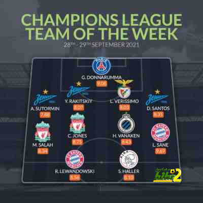 ثلاثي ليفربول يقود التشكيل المثالي للجولة الثانية في دوري الأبطال