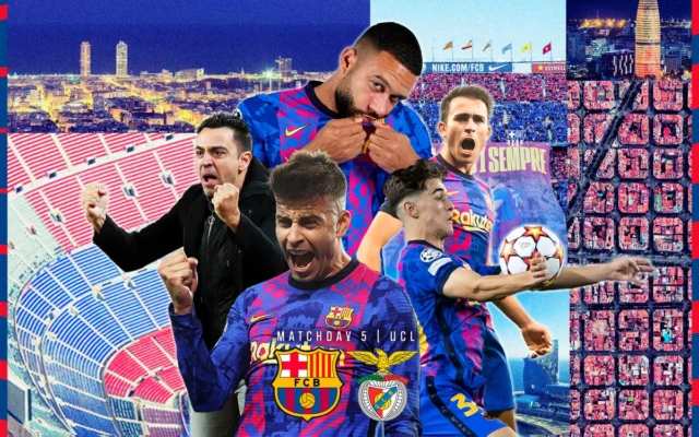 التشكيل الرسمي للبارسا أمام بنفيكا في دوري الأبطال..