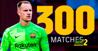 رقم سلبي لشتيجن بعد 300 مباراة مع برشلونة