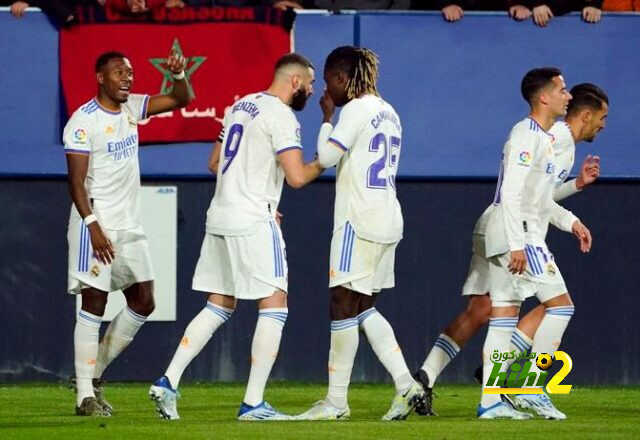 العلامة المضيئة في ريال مدريد بعد 45 دقيقة ضد أوساسونا