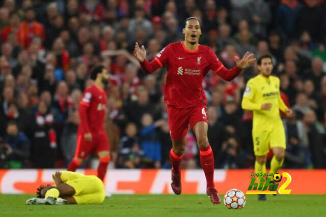 رقم غريب لـ فان دايك أمام مع ليفربول أمام فياريال