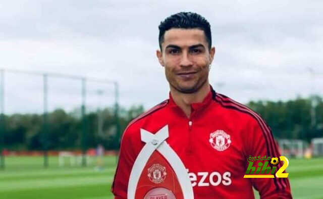 رونالدو يتسلم جائزه افضل لاعب في شهر أبريل