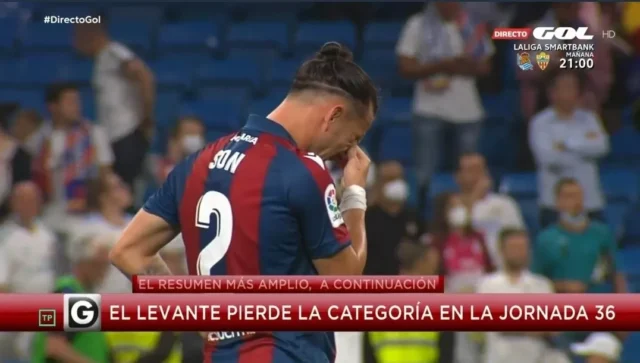 ليفانتي ينزل رسميا لدوري الدرجة الثانية الاسباني