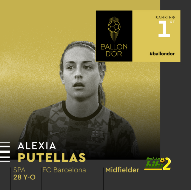 رسميًا – للعام الثاني على التوالي، لاعبة البارسا أليكسيا بوتياس تحصد الكرة الذهبية!