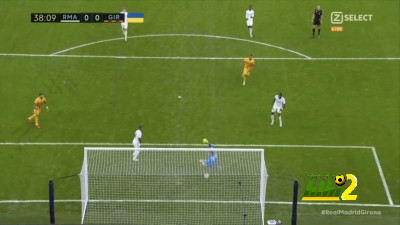 ريال مدريد ينهي الشوط الأول بالتعادل السلبي مع جيرونا