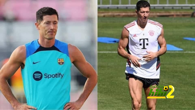 صورة تكشف تغير أحوال ليفاندوفسكي البدنية مع برشلونة عن بايرن ميونخ