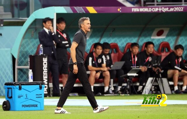 ردة فعل انريكي في غرفة ملابس منتخب إسبانيا بعد السقوط أمام اليابان
