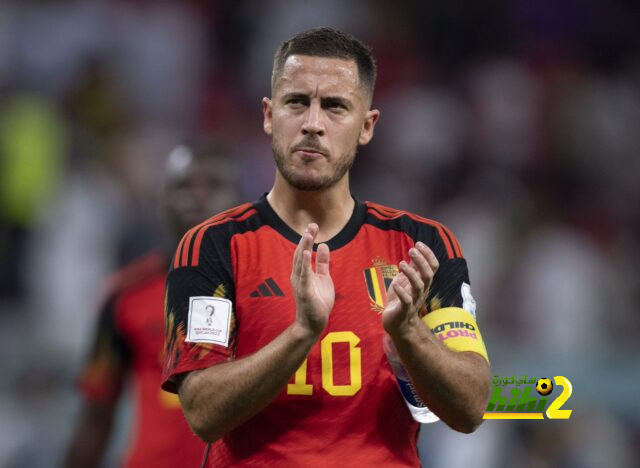 حصاد هازارد فى مشواره الدولى مع بلجيكا