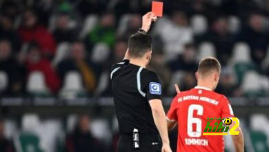 الطرد الـ 100 للاعبي بايرن ميونخ في الدوري الألماني