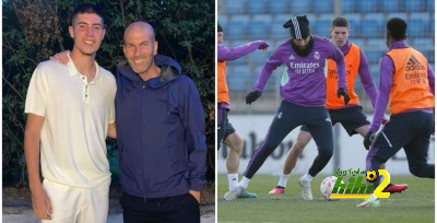 نجل زيدان يتدرب مع الفريق الأول لريال مدريد