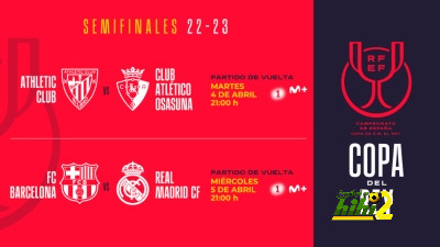 تعديل في موعد مبارة برشلونة وريال مدريد في إياب نصف نهائي كأس الملك