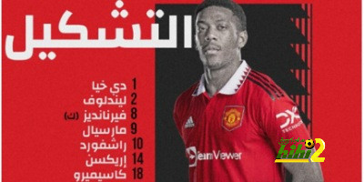 تشكيل مانشستر يونايتد الرسمي لمواجهة برايتون
