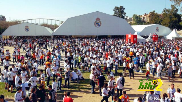 منطقة المشجعين تستقبل جماهير ريال مدريد قبل لقاء أوساسونا