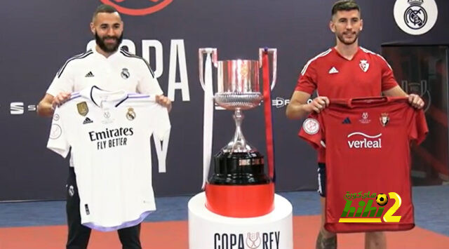 ريال مدريد بالزي التقليدي و أوساسونا بالأحمر في نهائي كأس الملك