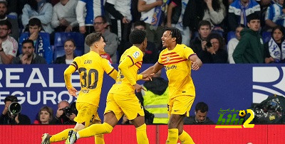 كوندي يسجل أول أهدافه مع برشلونة