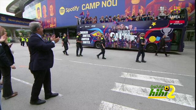 بداية الاحتفالات في برشلونة ببطولة الدوري