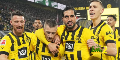 كولن يحتفل ببوروسيا دورتموند في مباراته أمام البايرن