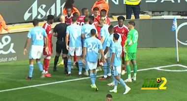 فيديو: لحظة تعدي رودري بالضرب لاعب نوتنغهام فورست