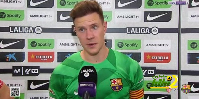 شتيجن يعلق على فوز برشلونة الصعب أمام إشبيلية في الدوري الإسباني