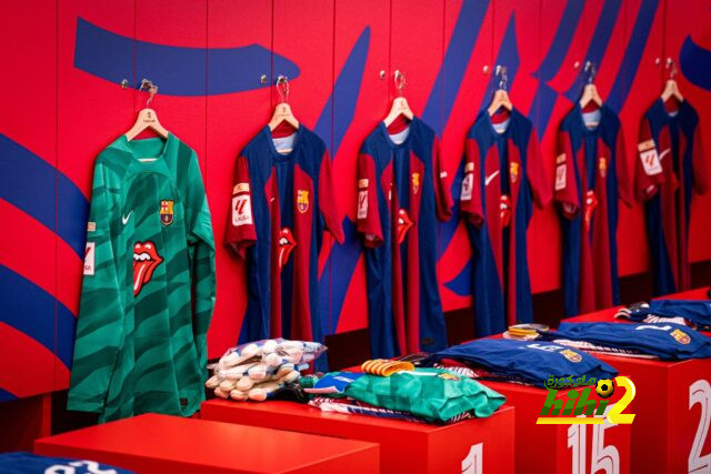 غرف ملابس برشلونة جاهزة لاستقبال اللاعبين قبل لقاء ريال مدريد