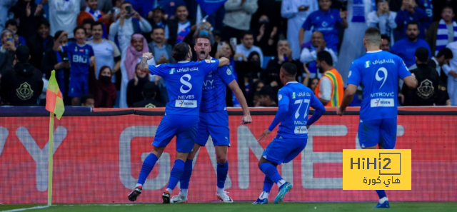 كشف حساب الهلال في الدوري السعودي هذا الموسم
