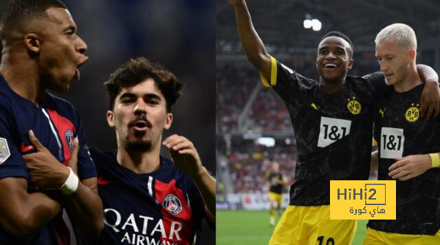 باريس سان جيرمان بالزي الأبيض أمام بروسيا دورتموند