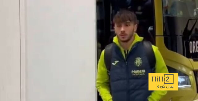 فريق فياريال يصل ملعب السانتياجو برنابيو قبل لقاء ريال مدريد