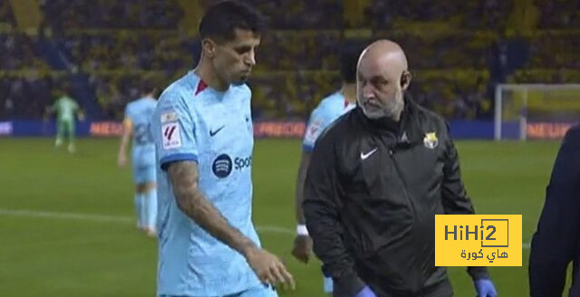 جواو كانسيلو يغادر مباراة برشلونة و لاس بالماس مصاباً