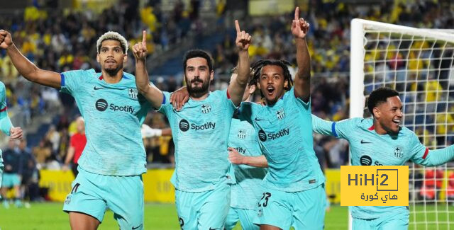 نقاط برشلونة بعد النصف الأول من الدوري الإسباني آخر 5 مواسم