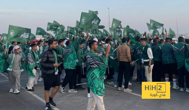 فيديو: مسيرة تاريخية للجماهير السعودية في شوارع الدوحة