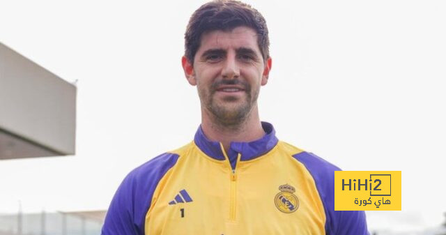 كورتوا يظهر في تدريبات ريال مدريد