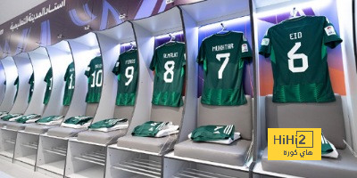 صور: غرفة ملابس المنتخب السعودي قبل مواجهة كوريا