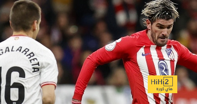 إحصائيات الشوط الأول من مباراة أتلتيكو مدريد ضد بيلباو