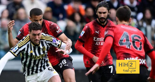 التعادل السلبي يحسم الشوط الأول من مباراة يوفنتوس وميلان بالدوري الإيطالي