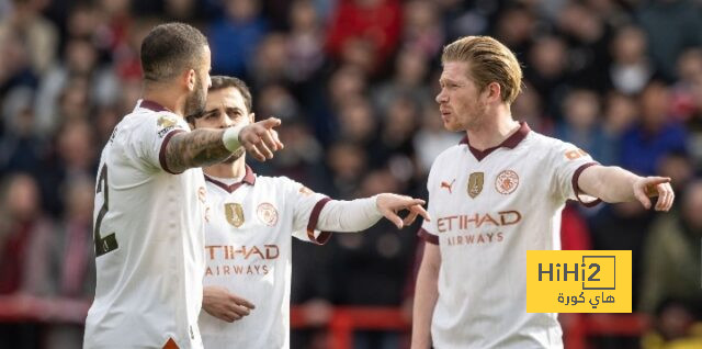 ترتيب الدوري الانجليزي بعد فوز مانشستر سيتي أمام نوتنغهام