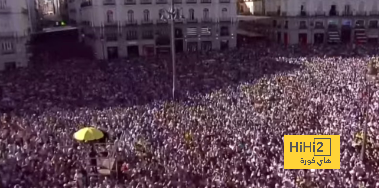 صور : حشد جماهيري كبير في احتفالات ريال مدريد بدوري الأبطال
