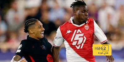 موناكو يتقدم بالهدف الاول ضد برشلونة