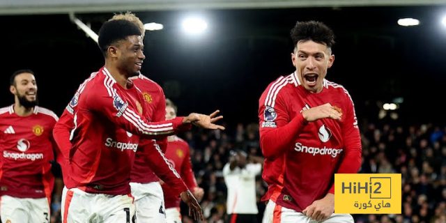 ترتيب الدوري الإنجليزي بعد فوز مانشستر يونايتد على فولهام