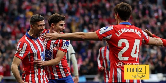 تشكيلة أتلتيكو مدريد الرسمية للقاء ريال مايوركا